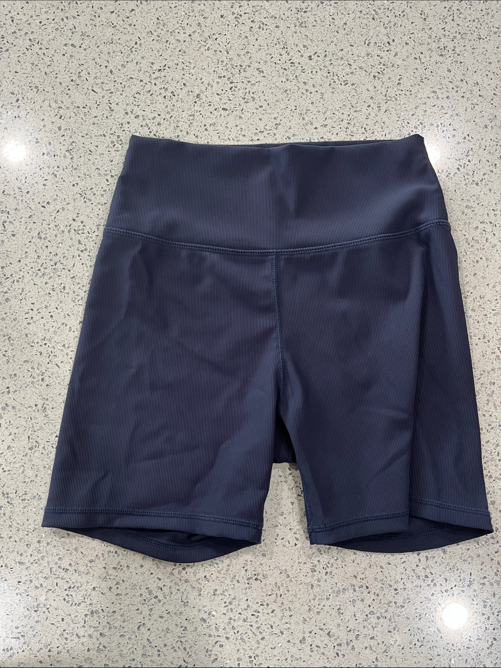 Wilo High-Waist Navy Women’s Active Bike Shorts